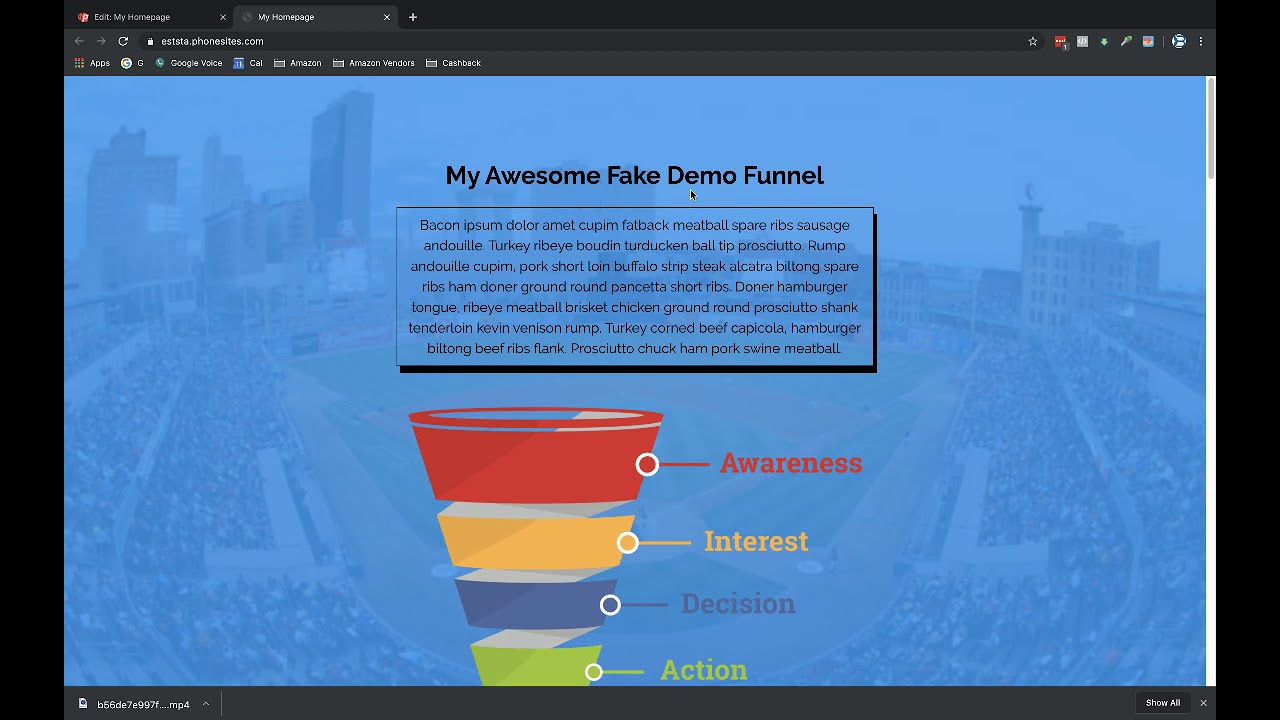 PhoneSites Training - How to Add Color Filters And a Background Color Gradient