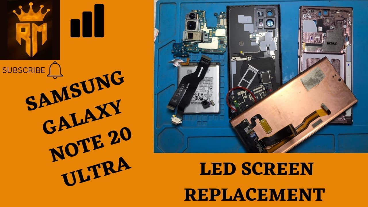 Samsung Galaxy Note 20 Ultra Screen Replacement || Step By Step Panel Change || Replace it Yourself