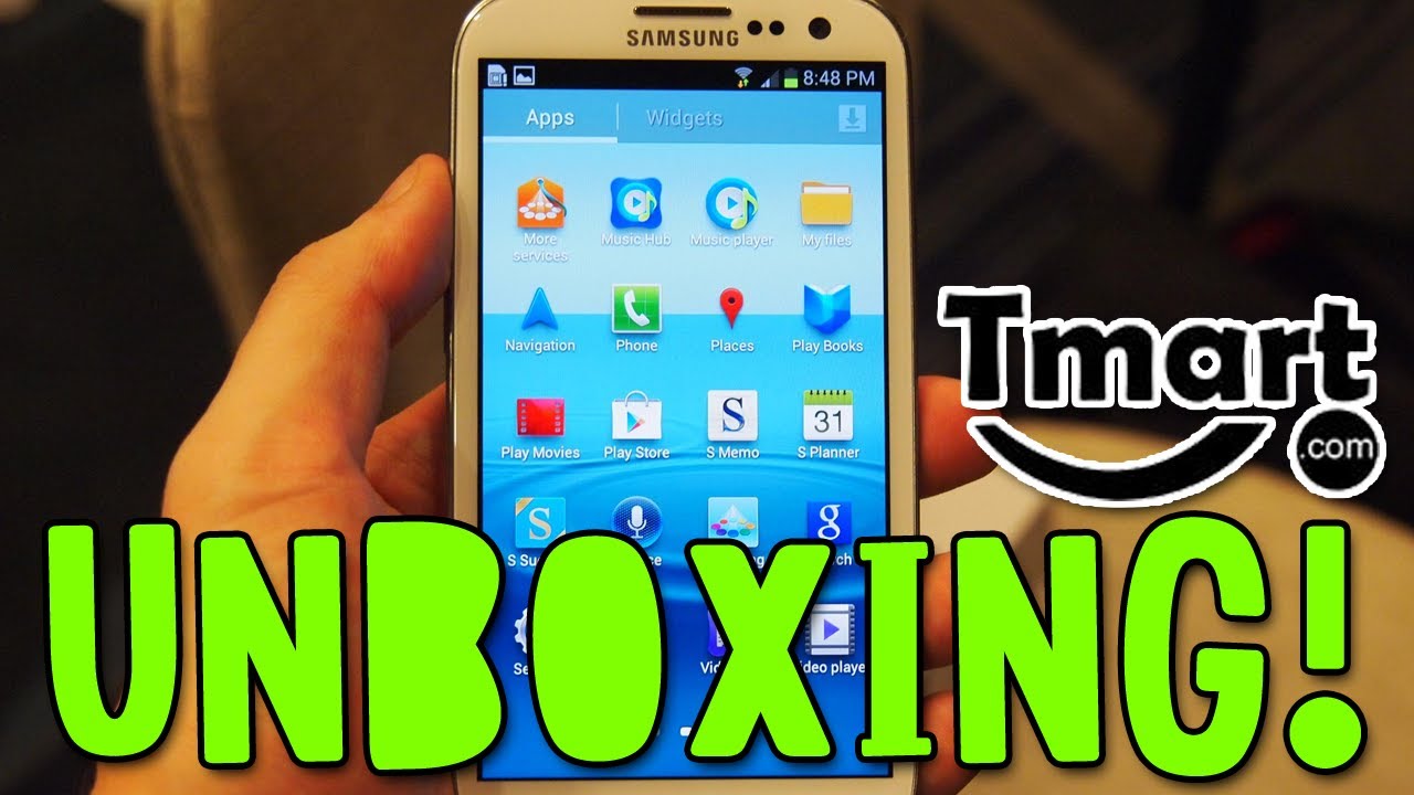 UNBOXING SAMSUNG GALAXY S3! PARCERIA TMART!!