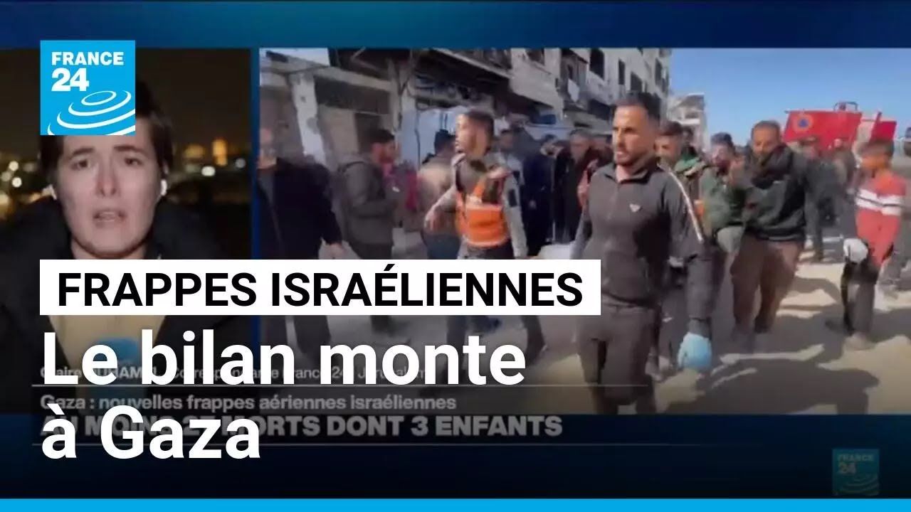 Dans la bande de Gaza, 32 Palestiniens tués dont des enfants • FRANCE 24