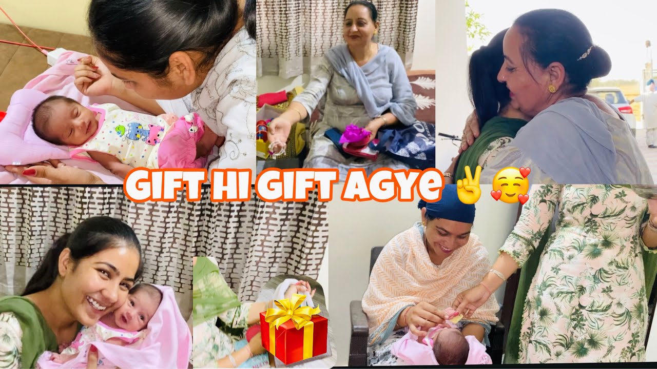 Amninder di In-laws🥰Family Ayi Taju nu Dekhn||🇨🇦Veer Ji ne Bhejya Amninder layi Advance bday gift🎁|