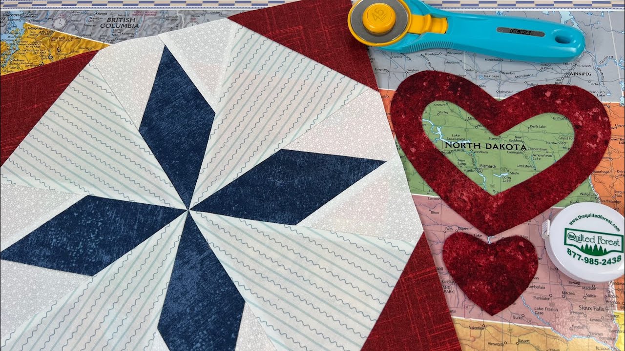 North Dakota - Block 48 of 50! Celebrating the States Block of the Month; a 4+ year quilt project!