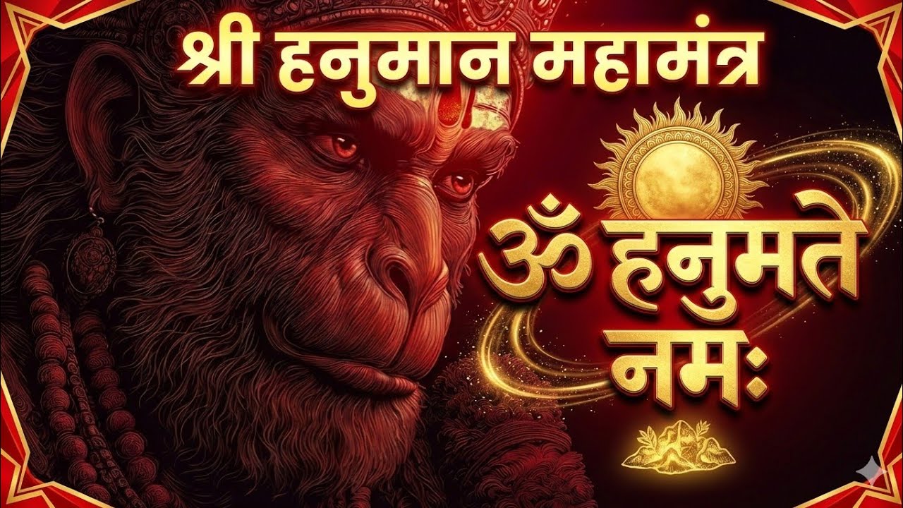 Om Hanumate Namah 1008 Times | संकट मोचन हनुमान मंत्र | Powerful Hanuman Mantra | Bal Bhakti Sansar 