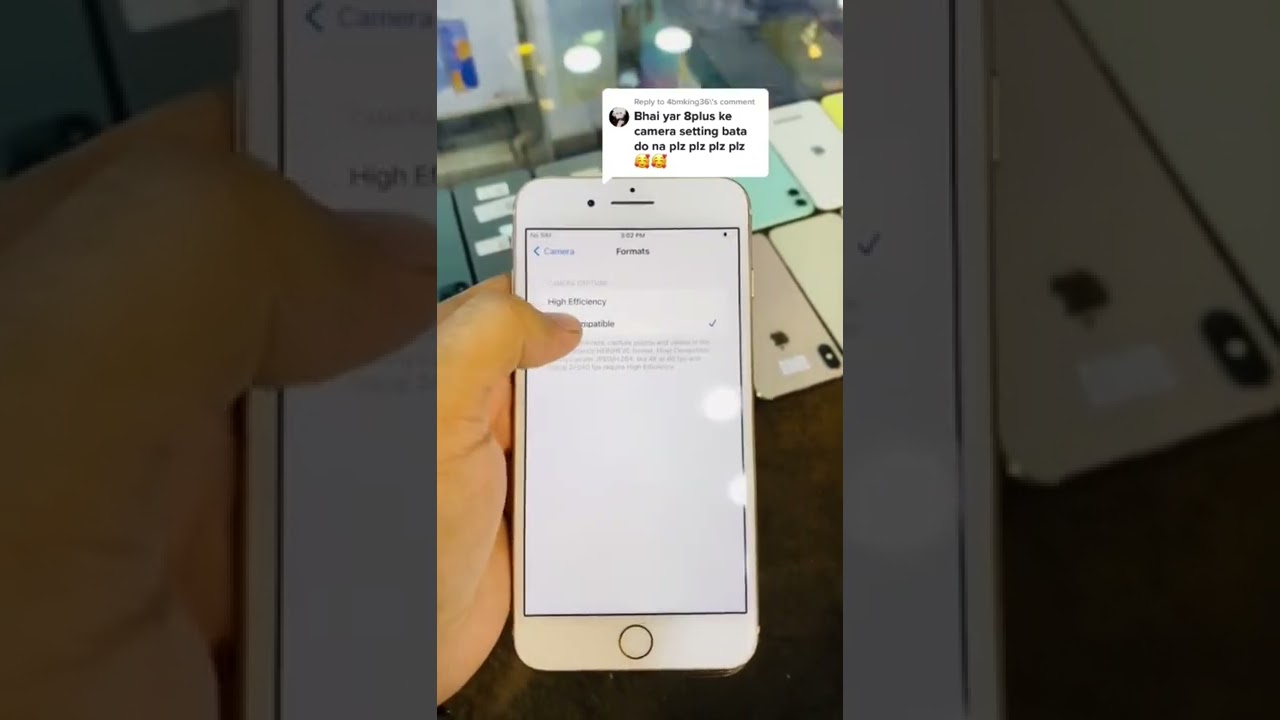 How to set iPhone 8plus camera settings