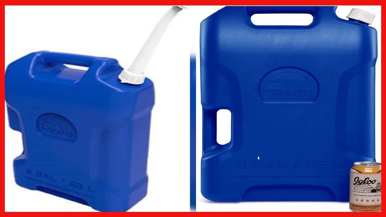 Reliable 6 Gallon Blue Water Container for Safe Hydration on the Go