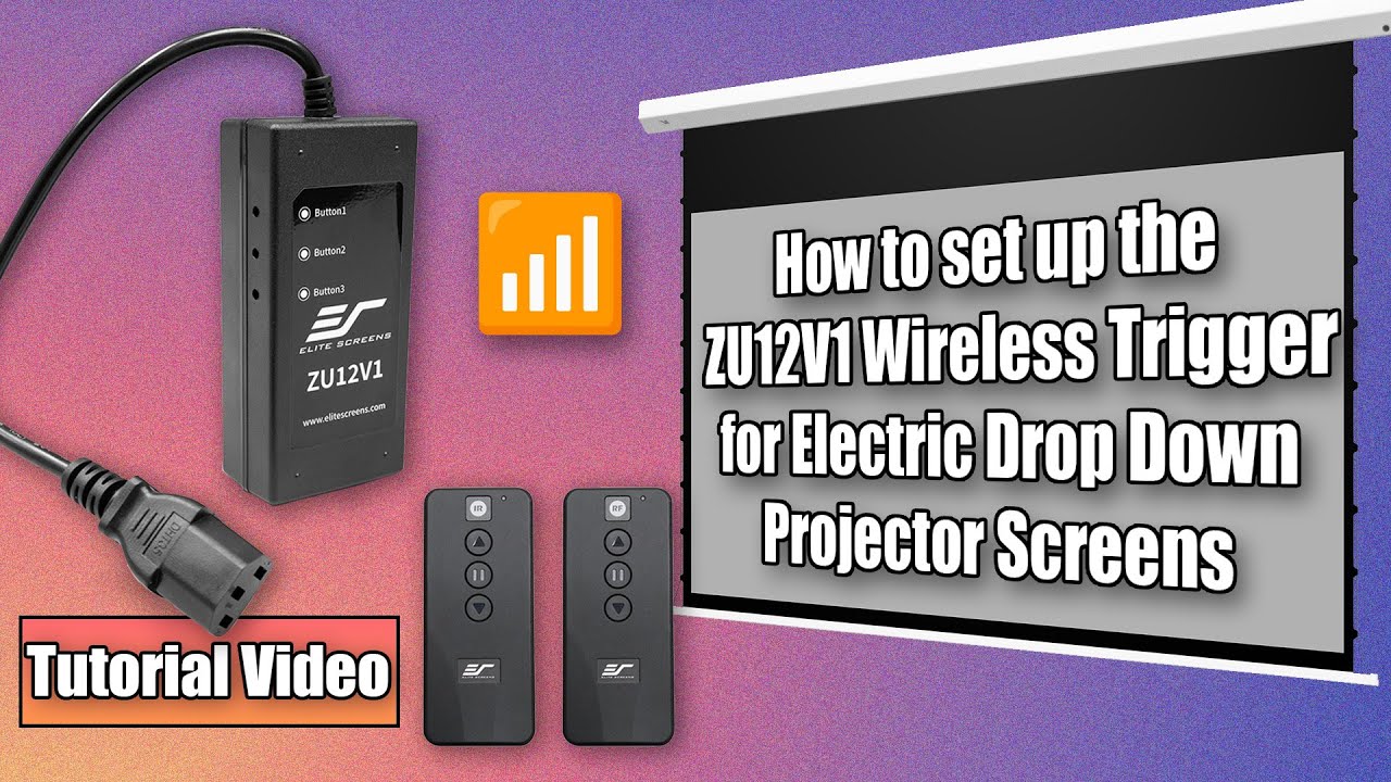 Step-by-Step Set up: Elite Screens ZU12V1 Wireless Trigger Installation Tutorial