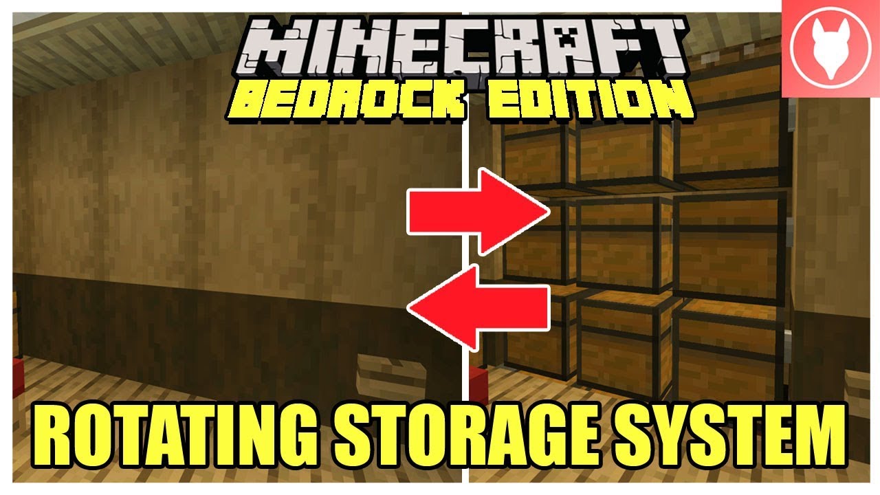 Minecraft Bedrock — руководство по вращающейся системе хранения (Xbox / MCPE / Windows 10 / Switch)