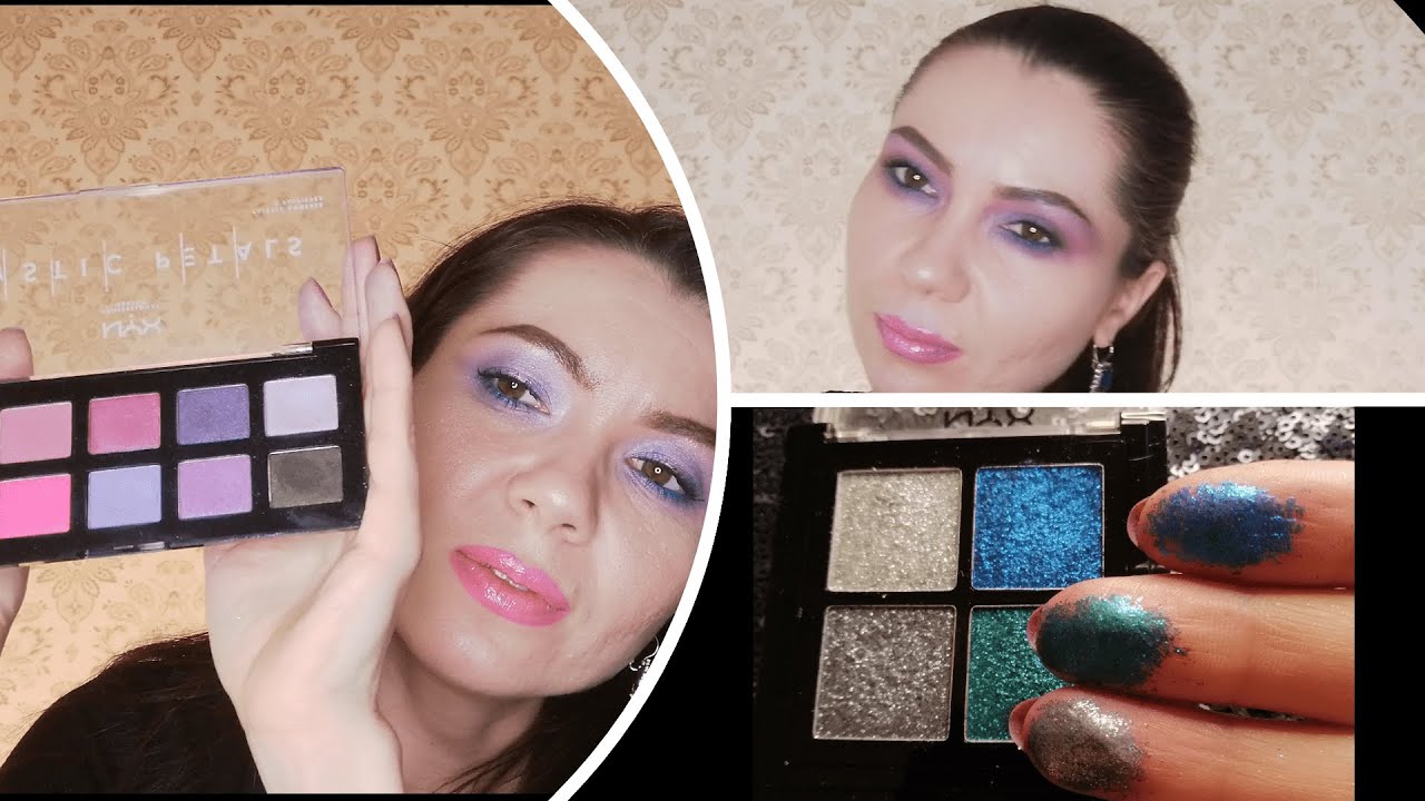NYX Professional Makeup Matchy Palette ( Lilac), Midnight Orchid, Glitter Goals Cream Quad Palette