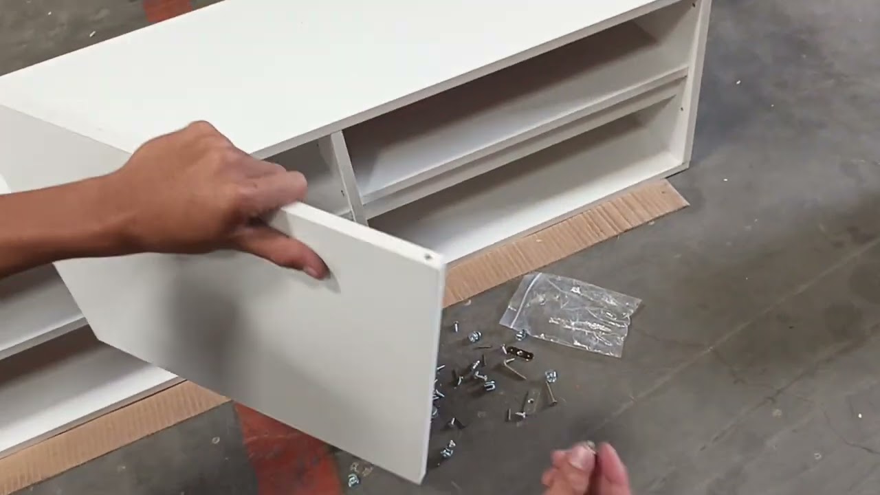 Perakitan MEJA TV PINTU MIRING - YAFENGYUAN FURNITURE