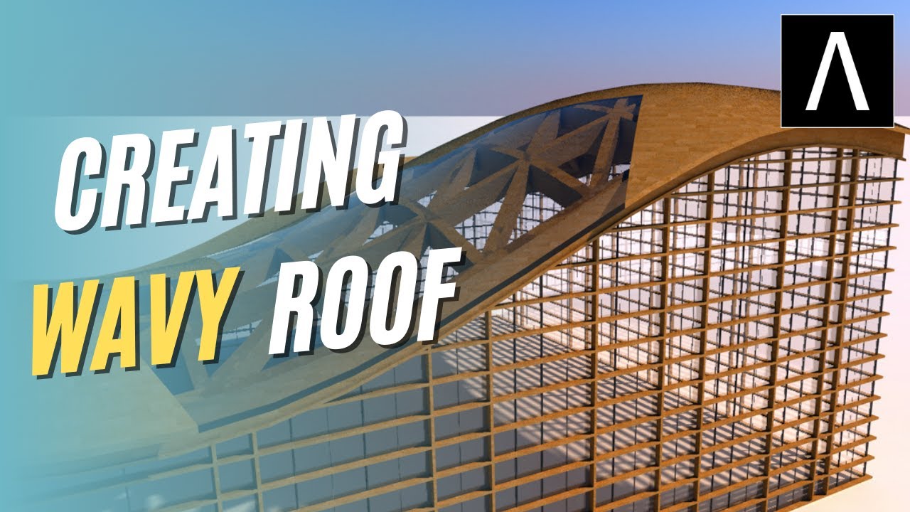How To Model Wavy Wooden Roof in Allplan | From Scratch