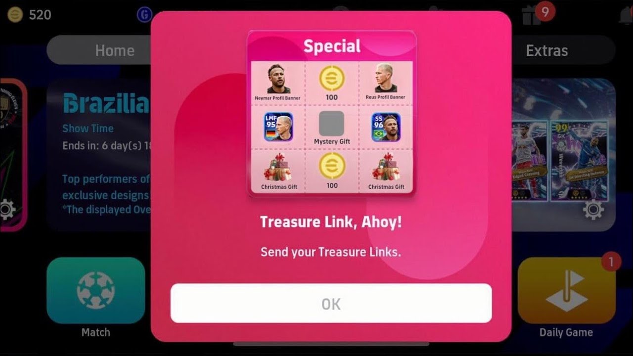 Стала известна дата выхода бесплатного набора из 7 эпических карт 🔥 Treasure Link! eFootball 2026...