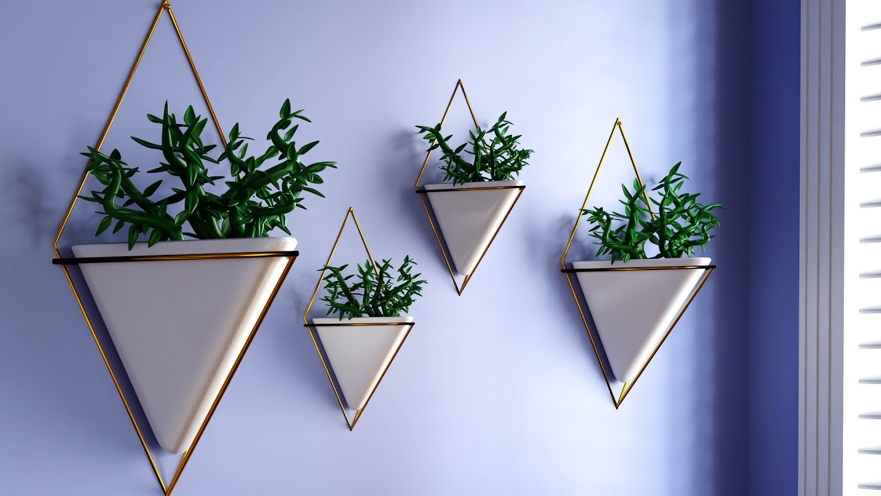 Modern Wall Hanging Plants: Blender 2.9 Tutorial