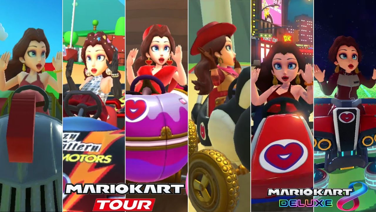 Evolution Of Pauline Characters In Mario Kart Games [2019-2023]