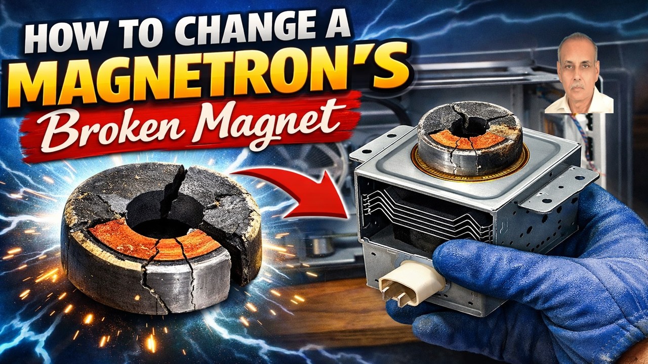 How to change a magnetron Broken Magnet