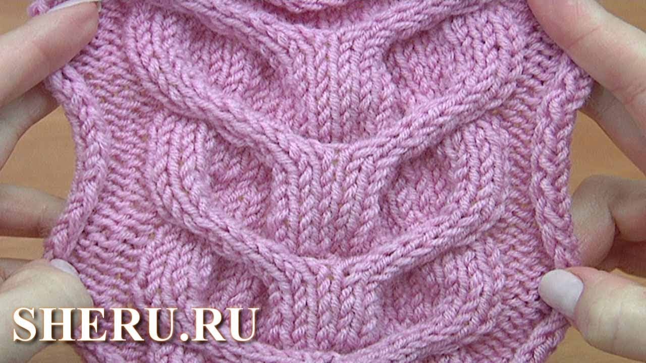 Красивый объемный узор - коса Урок 37