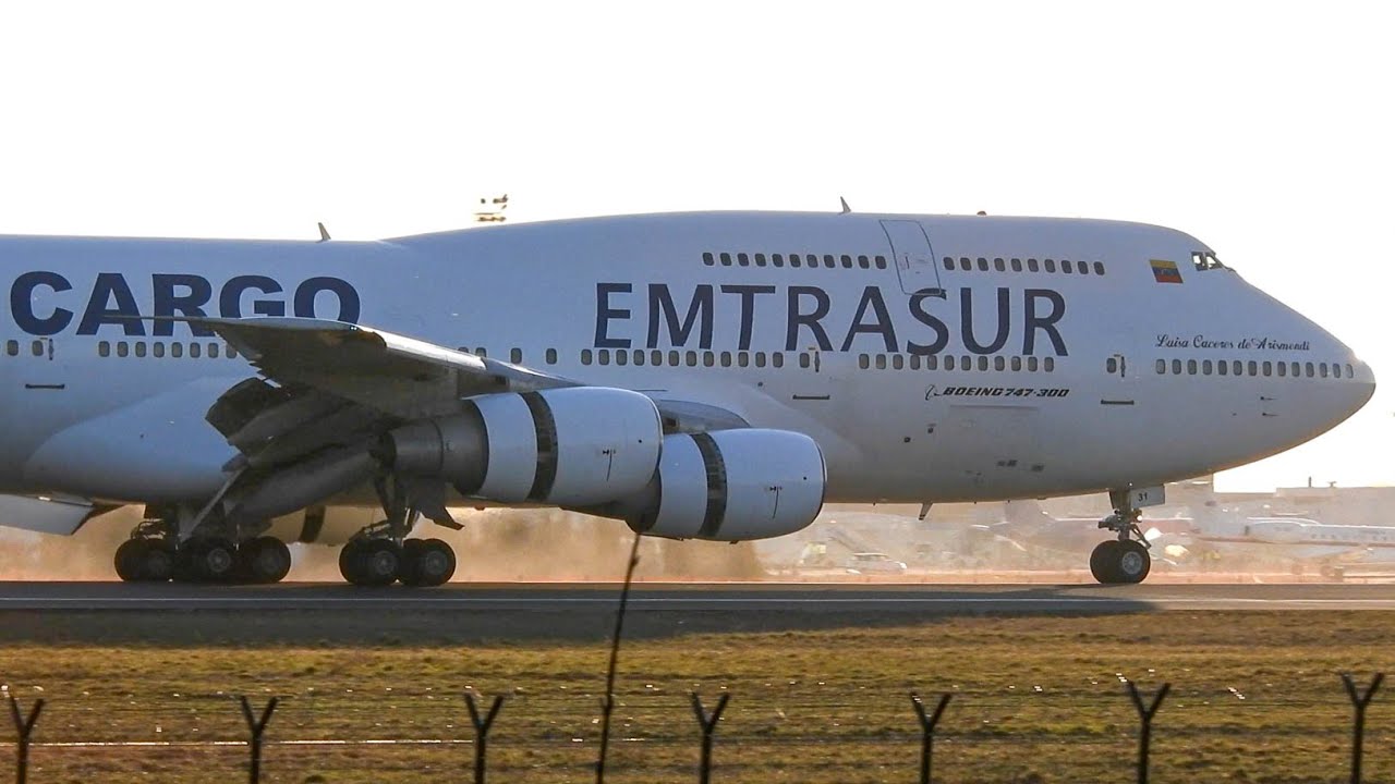 CLASSIC | Emtrasur Cargo Boeing 747-3B3(M) (YV3531) LOUD Landing At Belgrade Airport | ATC COMMS