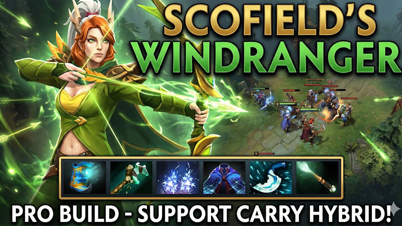 Scofield's Support Windranger vs OG is INSANE | 7.40c [Dota Support School]