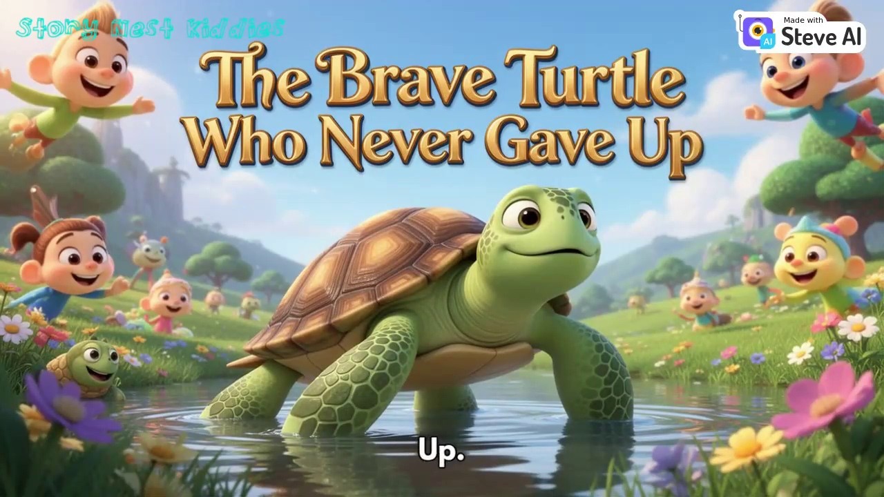 The Brave Turtle Who Never Gave Up | Inspirational Moral Stories for Kids | Story Nest Kiddies
