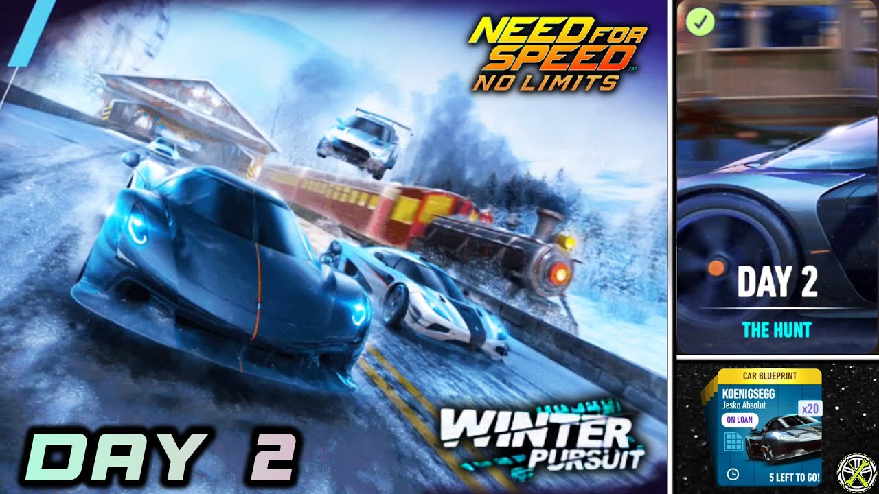 NFS No Limits | Day 2 - Koenigsegg Jesko Absolut | Winter Pursuit