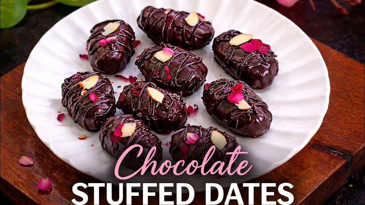 🌙Ramzan Special 😍 Chocolate Stuffed Dates | Easy & Delicious | iftar special recipe 