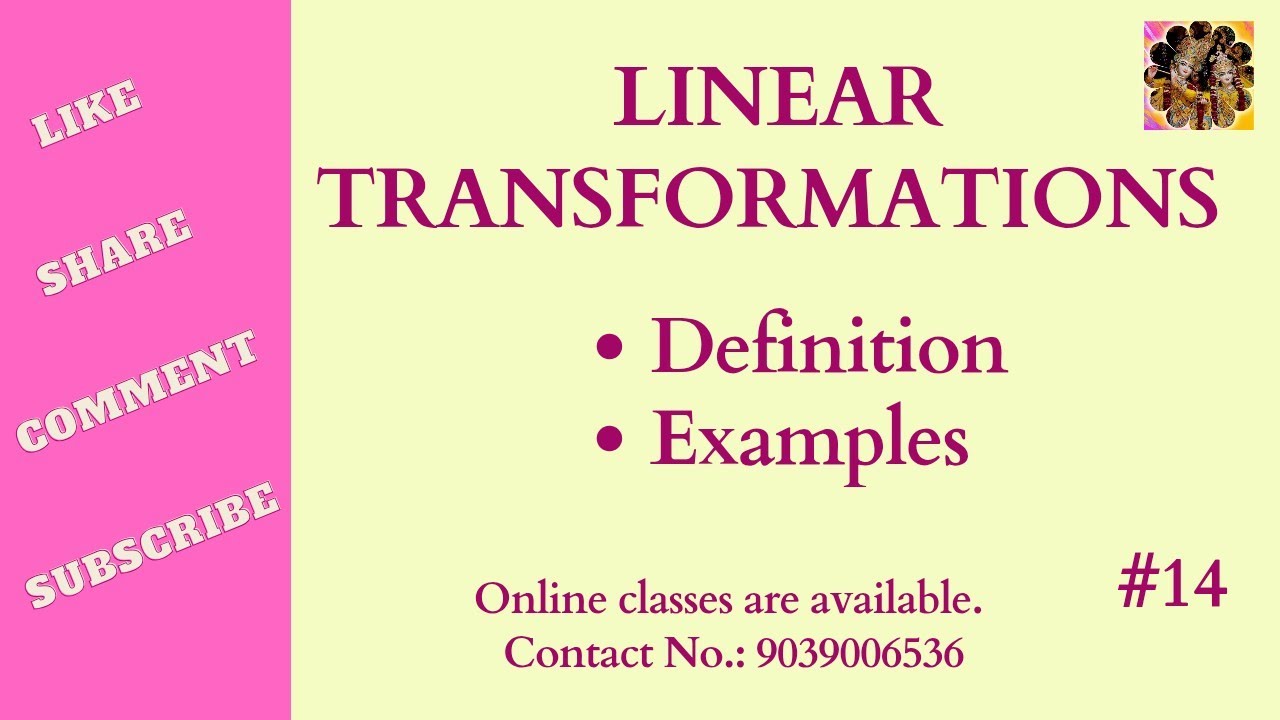 14. Linear Transformations