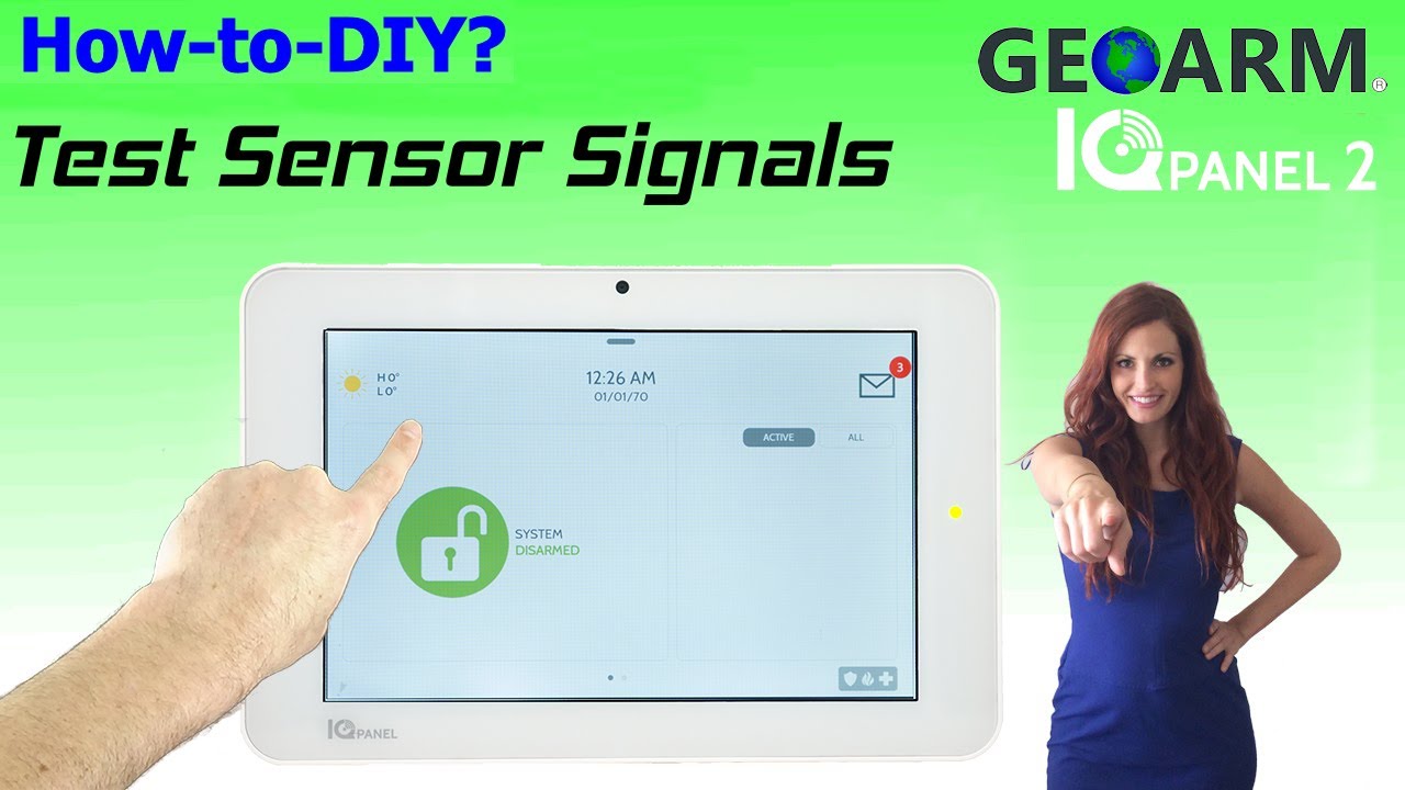 Qolsys IQ Panel 2 - How to Test Sensor Signal Strength