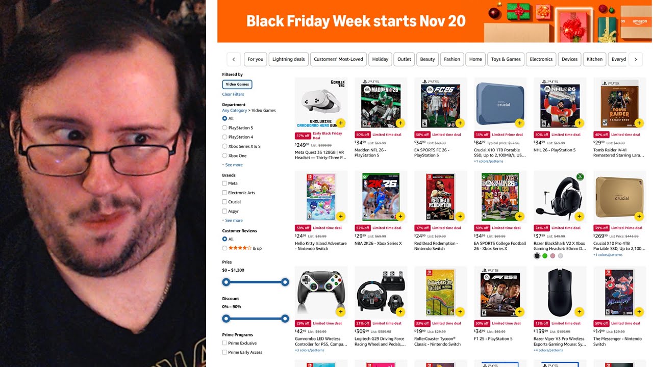Amazon's Sick Pre-Black Friday Video Game Sale! - Gor Takes a Look