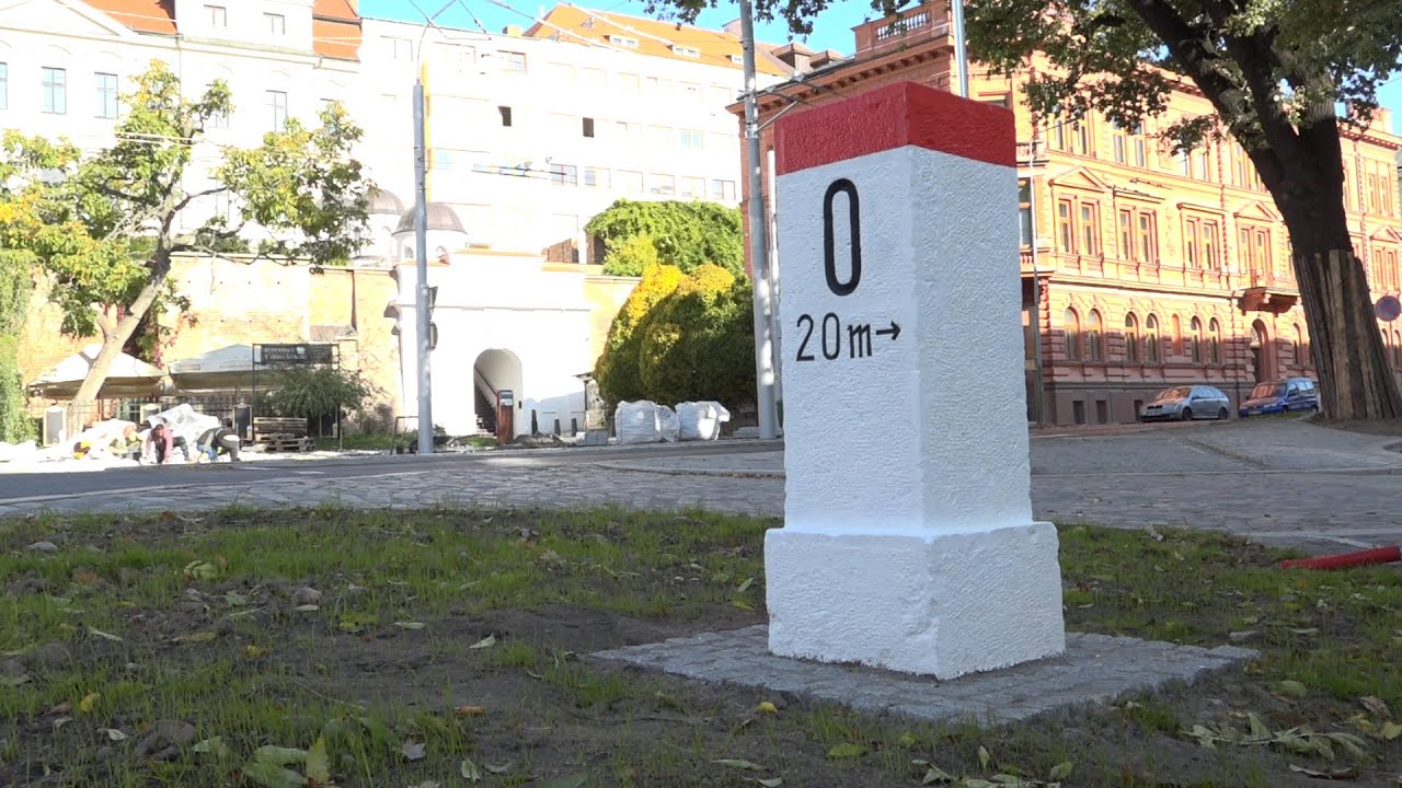 Kilometrovníky v Hradci Králové