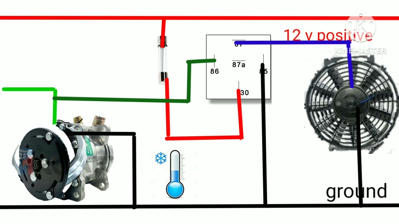 how to wire condenser fan.. watch 💯💯💯💯👌👌👌