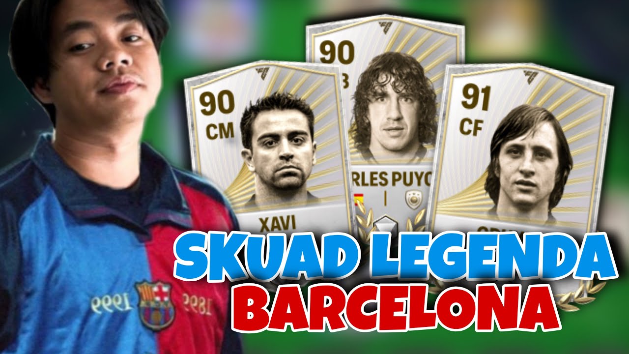 AKU MEMBUAT PARA PEMAIN LEGENDA BARCELONA INI BERSATU KEMBALI - FC MOBILE