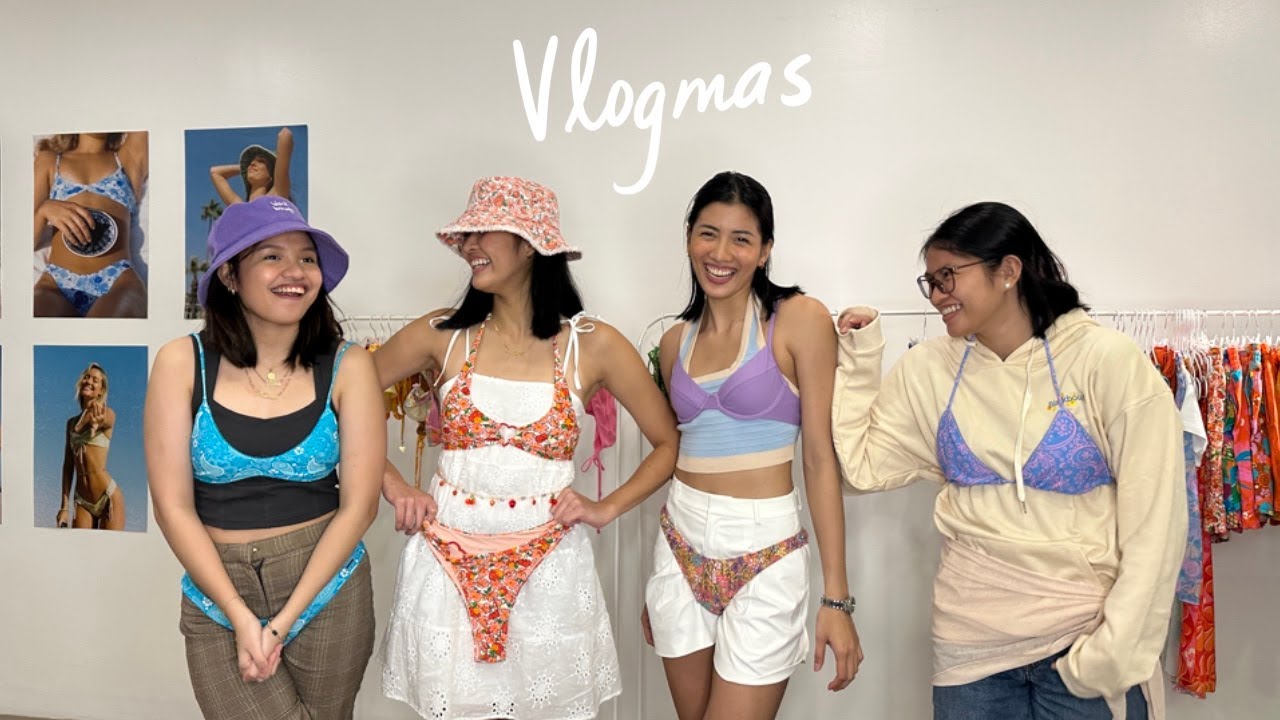 VLOGMAS #2: Christmas Shopping With Sisters & Rating my Bikinis 🎁👙