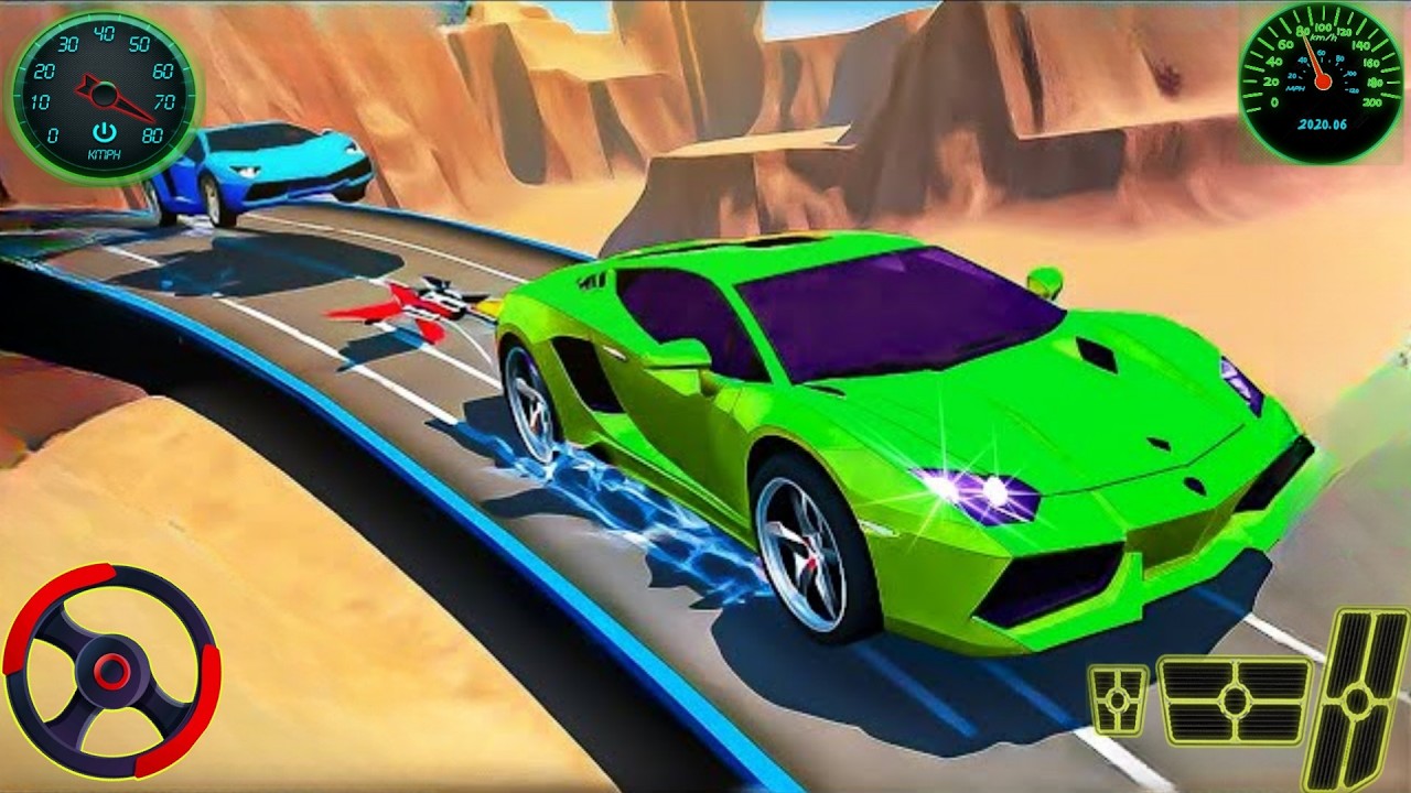 Mega Ramp Car Stunt Racine Unite - Android Gameplay 🚧 Extreme Car Racing Multiplayer Gameplay 🚩