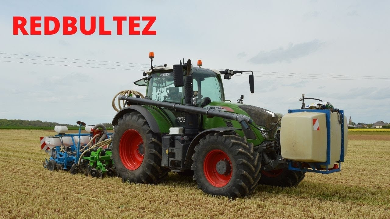 Strip-till de tournesol 2021 / Fendt 724 [GoPro]