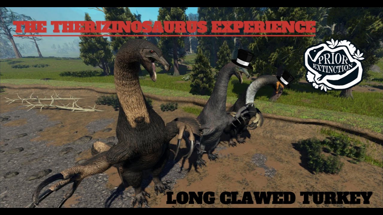 The Therizinosaurus Experience |The Long Clawed Turkey| Prior Extinction Dinosaur Survival