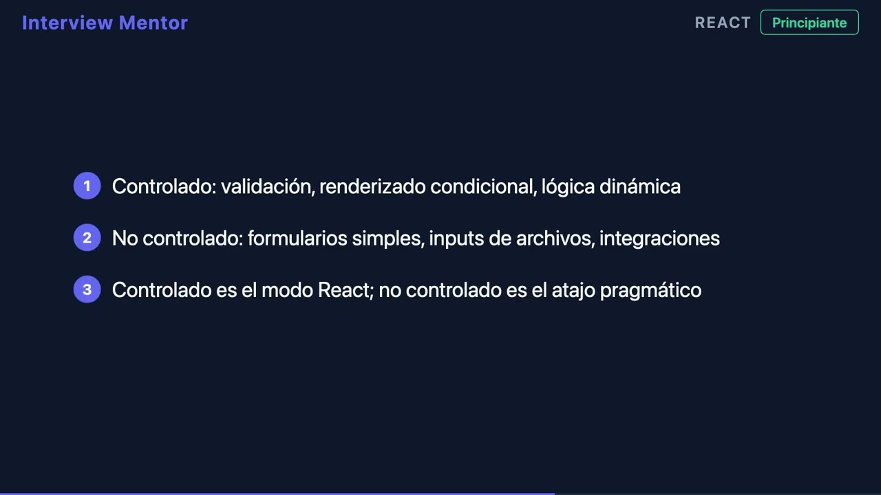 Componentes Controlados vs No Controlados en React