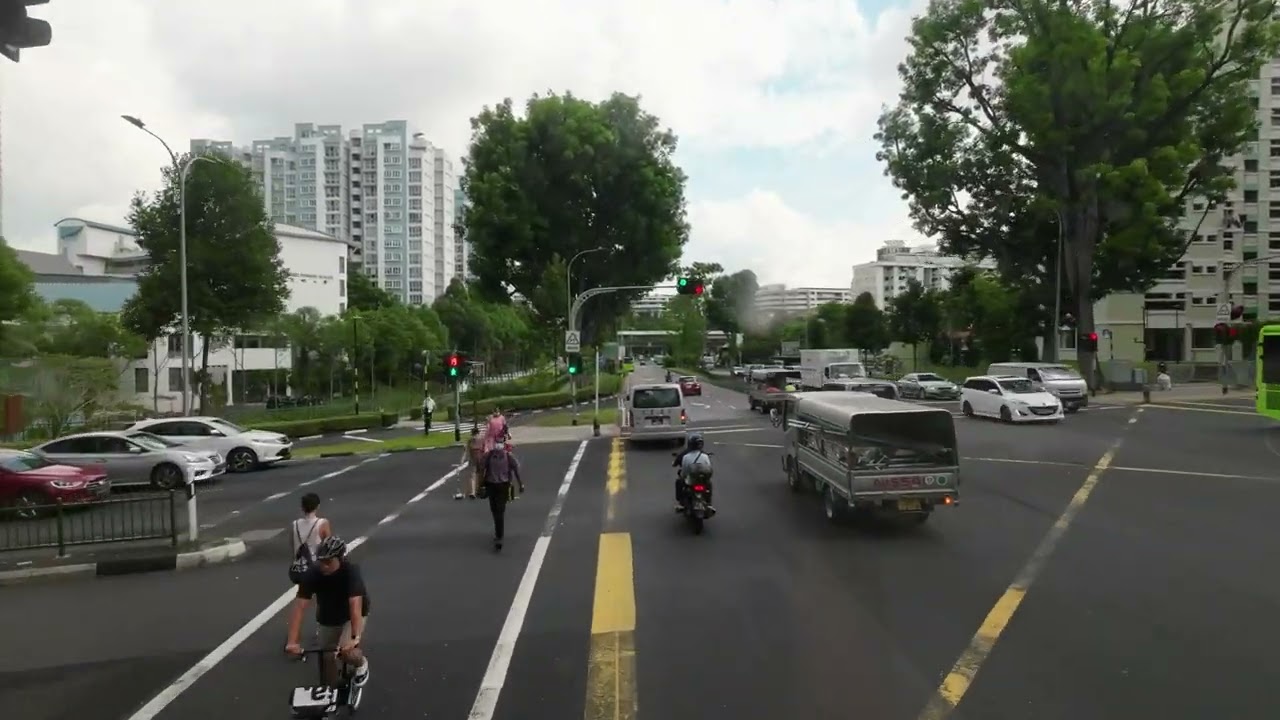 Bus ride from Toh Tuck Ave to Bukit Batok Central, Singapore