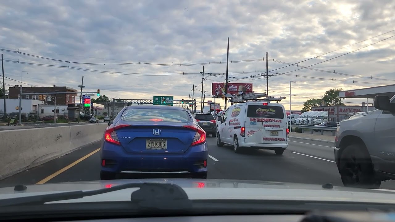 Short Early Morning Memorial Day Drive. Linden, New Jersey ‐ Jersey City, New Jersey.