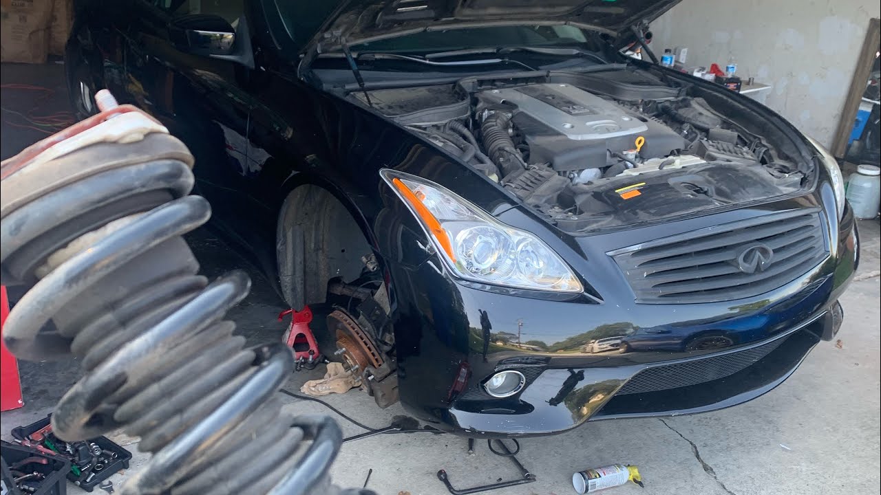 Infiniti G37 Front struts install EASY #car #repair #video