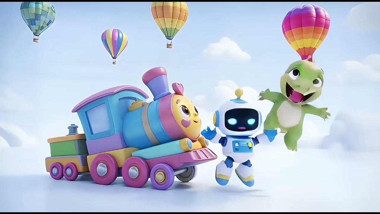 El Tren de la Risa con Robodino | Canción infantil divertida