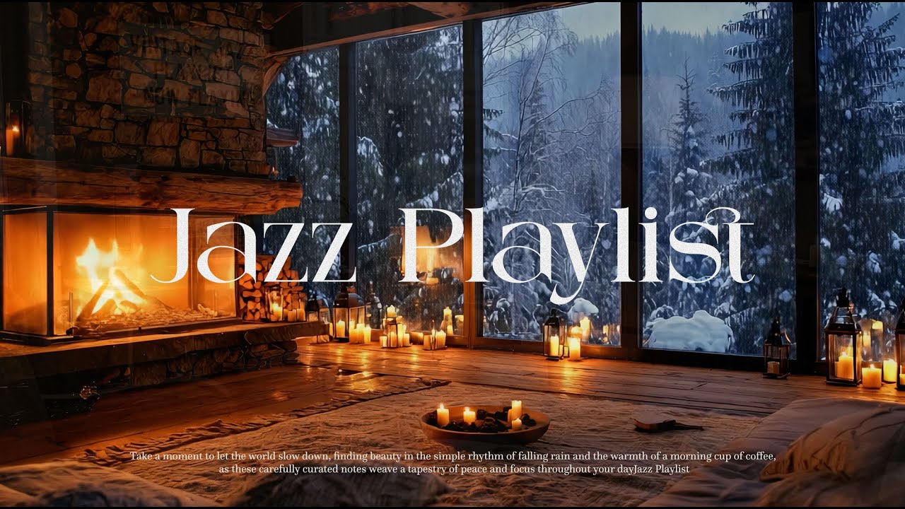 [광고없음] Playlist  l  추운 겨울 벽난로 앞에서 듣고싶은 따뜻한 무드의 재즈 플레이리스트🎵    ㅣ  감성재즈  ㅣ  카페, 매장용 플레이리스트☕