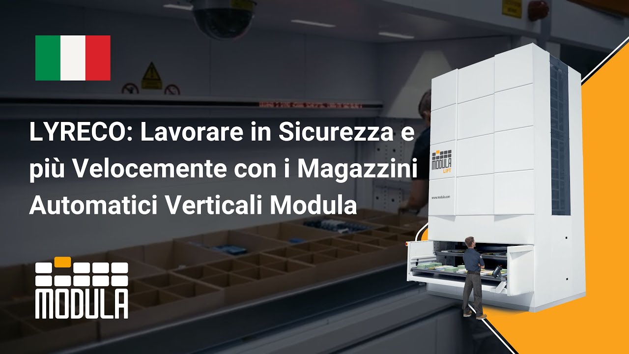 LYRECO: Lavorare in Sicurezza e più Velocemente con i Magazzini Automatici Verticali Modula
