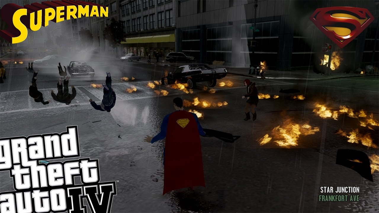 GTA IV Superman Mod + Zombie Mod - Superman vs Zombie Apocalypse
