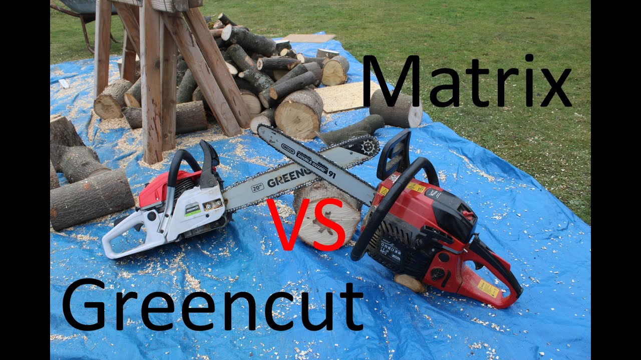 Kettensägenduell für Sparfüchse :Greencut GS620X vs Matrix MCS 46-45