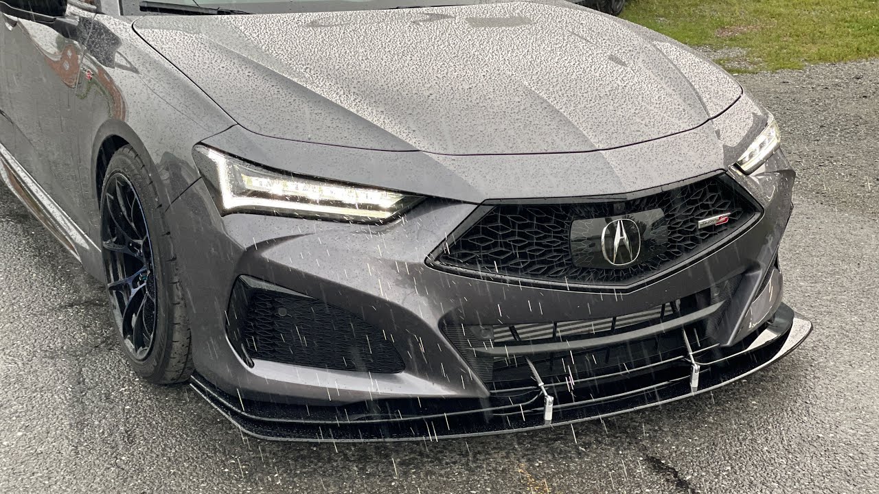 Artwork Bodyshop 3pcs Splitter installation on Acura TLX TYPE-S
