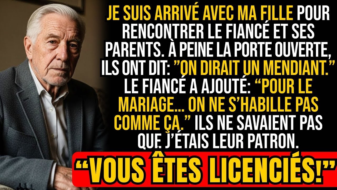 Le fiancé de ma fille et ses parents m’ont traité de mendiant — j’étais leur chef