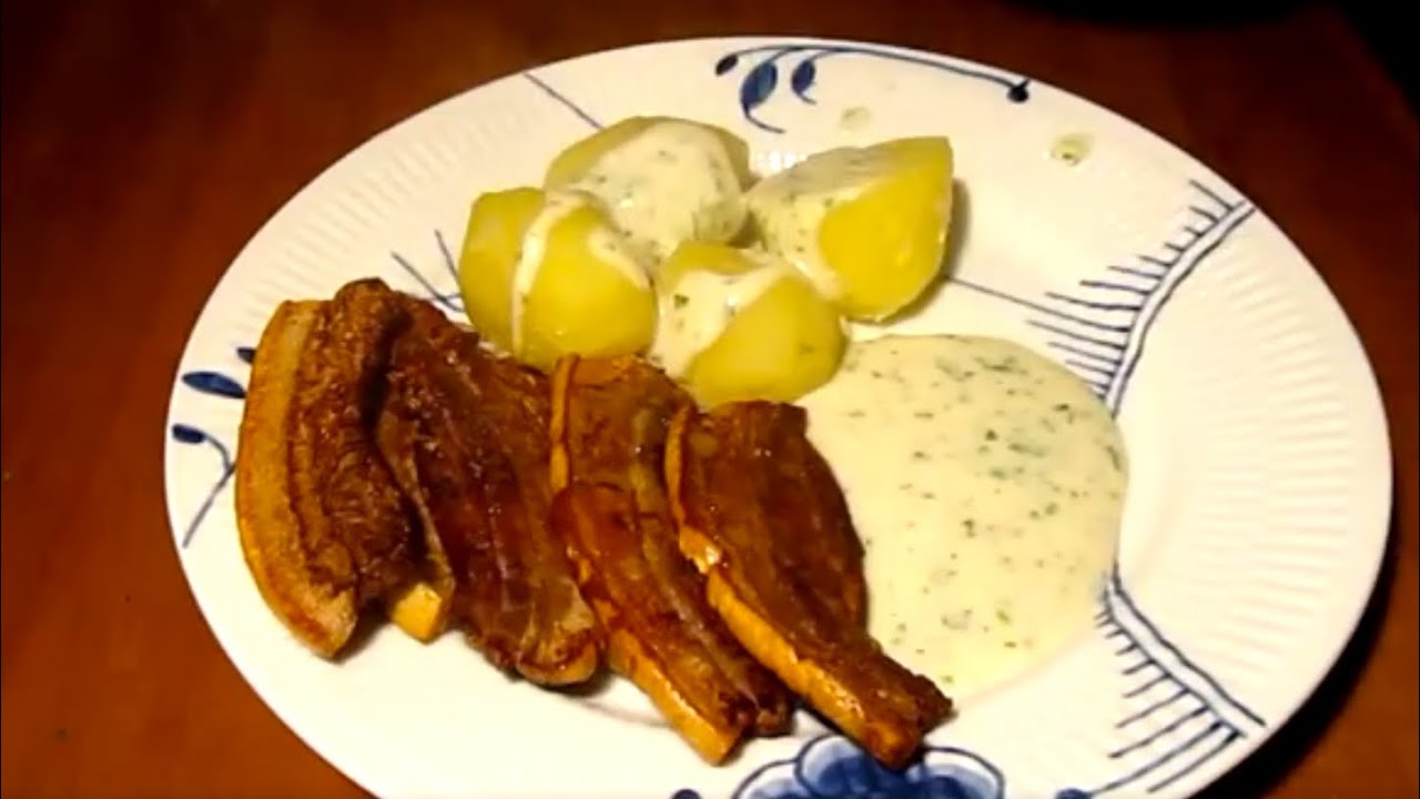 Stegt fl&aelig;sk med persillesovs (Danmarks nationalret) - Opskrift # 3