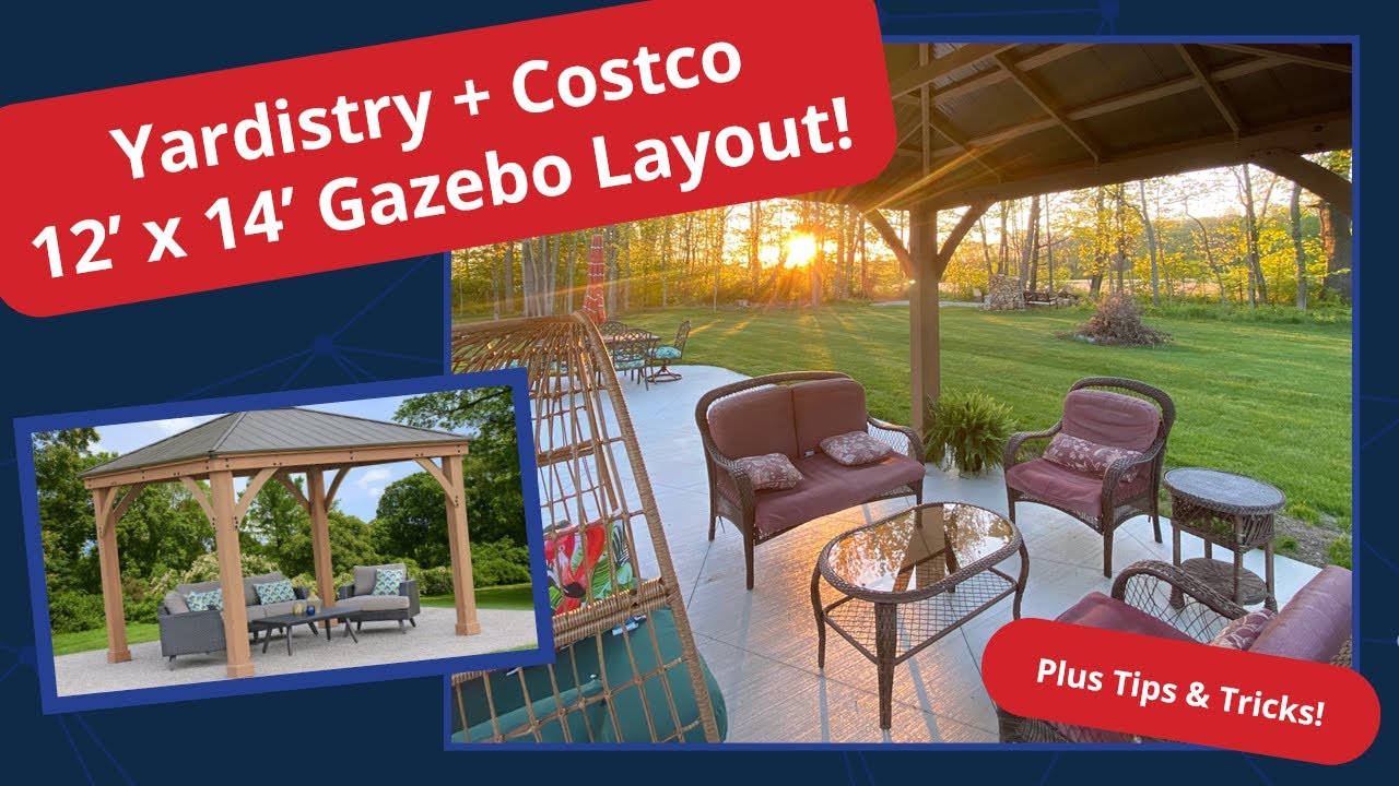 Costco Yardistry 12x14 Gazebo - Setup Overview with Electric