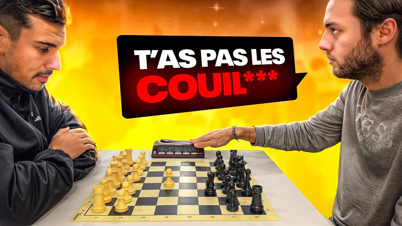Il m’envoie L’OUVERTURE LA PLUS AGRESSIVE du jeu d’échecs !!