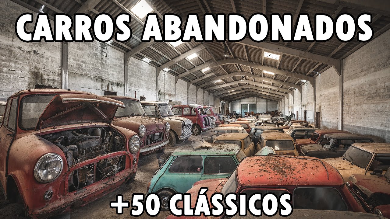 DEZENAS DE CARROS ANTIGOS ENCONTRADOS NESTE ARMAZÉM ABANDONADO, BARN FIND - URBEX