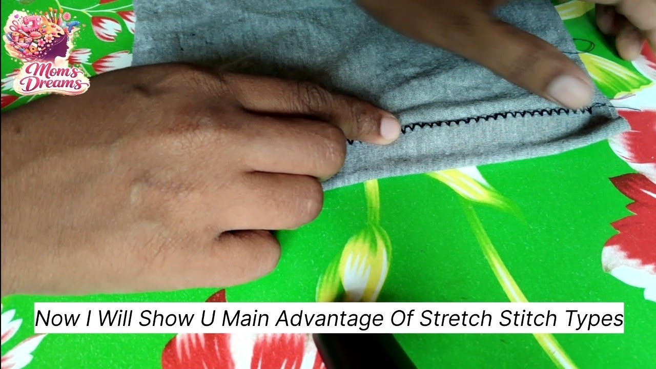 Stretch Stitch (S Stitch) Explained in Tamil | Sewing Machine Stitch Guide @MomsDreams-MD 